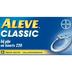 Online Aleve Classic bij o.a. Hoofdpijn Griep Verkoudheid en Koorts 12 tabletten