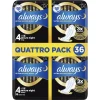 Clearance Always Maandverband Ultra Secure Night Wings Quatro Pack