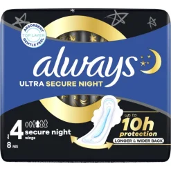 New Always Maandverband Ultra Secure Night Wings
