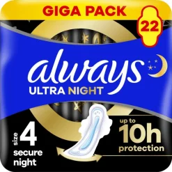 Discount Always Maandverband Ultra Secure Night Wings Giga Pack