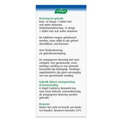 A.Vogel Cranberry Monarda Goed Voor De Blaasfunctie1* Tabletten 30 stuks