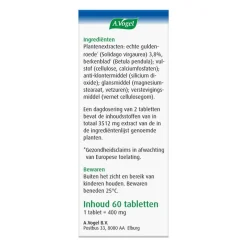 Outlet A.Vogel Solidago voor een Goede Vochthuishouding1,2* Tabletten 60 stuks