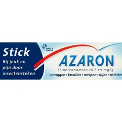 Outlet Azaron Stick bij Jeuk en Pijn door Insectenbeten 5,7 GR