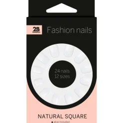 Online 2B Fashion Nails Natural Square