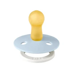 Online Bibs Glow in the dark Fopspeen Two Pack Natuurlijk Rubber Iron/Baby Blue Maat 2