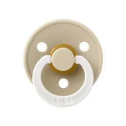 Clearance Bibs Glow in the dark Fopspeen Two Pack Natuurlijk Rubber Vanilla/Dark Oak Maat 2