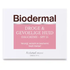 Online Biodermal Droge & Gevoelige Huid Dagcrème SPF 15 50 ML