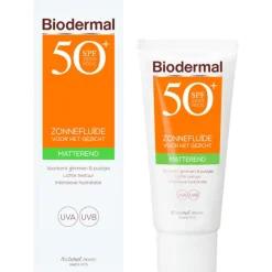 New Biodermal Matterend Zonnefluïde Gezicht SPF50+ 40 ML