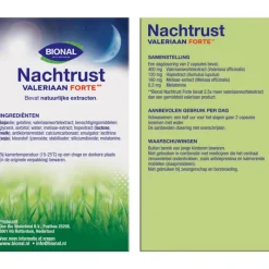 Outlet Bional Nachtrust Valeriaan Forte Capsules 60 stuks