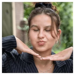 Online BiSjU Oorbellen harten met zirkon