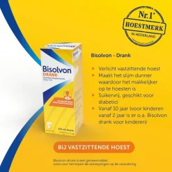 Best Bisolvon Hoestdrank Bij Vastzittende Hoest Voor Volwassen 8 mg/5 ml 200 ML