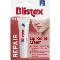 New Blistex Lip Relief Cream Tube Blister SPF15