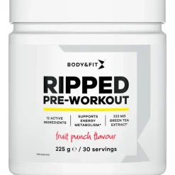 Best Body&Fit ripped pre-workout fruit punch 225gr