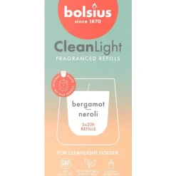 Sale Bolsius Navulling Clean Light pack 2 Bergamot / Neroli