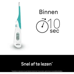 Braun Digitale Thermometer High Speed PRT1000