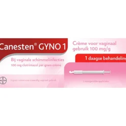 Clearance Canesten GYNO 1 daagse Crème bij vaginale schimmel 1 stuks