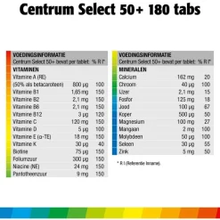Outlet Centrum Select 50+ Multivitaminen Tabletten 180 stuks