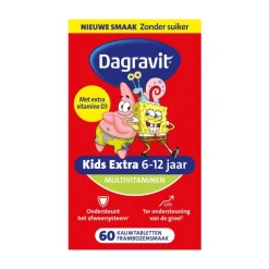 Outlet Dagravit Kids Multivitaminen Xtra 6-12 jaar 60 stuks