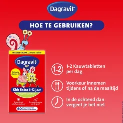 Outlet Dagravit Kids Multivitaminen Xtra 6-12 jaar 60 stuks