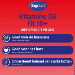 Outlet Dagravit Vitaal 50+ Vitamine D + Omega-3 Visolie 90 capsules