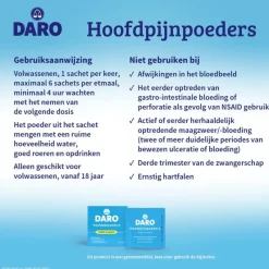 Outlet Daro Hoofdpijnpoeders 20 Sachets