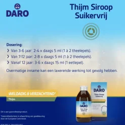 Outlet Daro Thijm Siroop Suikervrij 200 ML