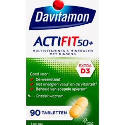 Sale Davitamon Actifit 50+ Multivitamine met Ginseng 90 Tabletten
