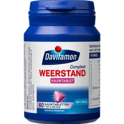 Hot Davitamon Compleet Weerstand Vitamine C&D Bosvruchten 60 kauwtabl