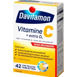 Online Davitamon Vitamine C Forte + vitamine D3 42 tabletten