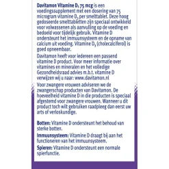 Hot Davitamon Vitamine D3 75 mcg Smelttabletten 60+15 stuks