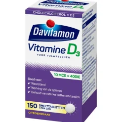 Davitamon Vitamine D Smelttabletten 150 stuks