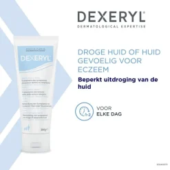 Hot Dexeryl Hydraterende Crème Droge Huid en Eczeem 250 GR
