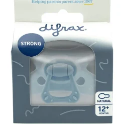 Online Difrax Fopspeen Natural 12 Maanden Lichtblauw BPA-vrij