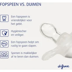 Online Difrax Fopspeen Natural 12 Maanden Lichtroze BPA-vrij