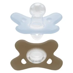 Sale Difrax Fopspeen Natural 0-6 Maanden Lichtblauw/Beige BPA-vrij
