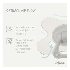 New Difrax Fopspeen Natural 18+ Maanden Glow in the Dark BPA-vrij