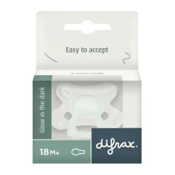 New Difrax Fopspeen Natural 18+ Maanden Glow in the Dark BPA-vrij