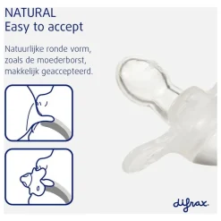 Hot Difrax Fopspeen Naturel Earth Moonstone 0-6 Maanden