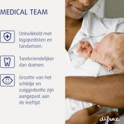 Online Difrax Fopspeen Naturel Earth Moonstone 12 Maanden