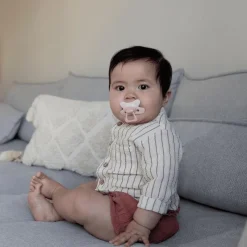 Sale Difrax Fopspeen Naturel Pink Opal 6 Maanden