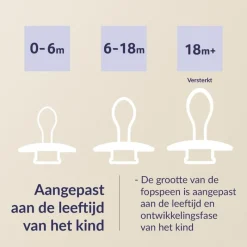 Sale Difrax LOVI Prime Fopspeen 6-18 maanden Granola/Orange