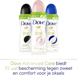 Sale Dove Advanced Care Beauty Finish Anti-Transpirant Deodorant Spray 100 ML