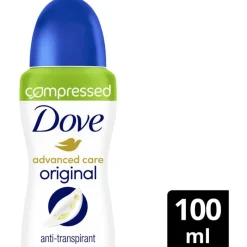 New Dove Advanced Care Original Anti-Transpirant Deodorant Spray 100 ML