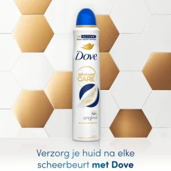 New Dove Advanced Care Original Anti-Transpirant Deodorant Spray 200 ML