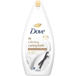 Clearance Dove Caring Bath Sheaboter & Vanille Badcrème 450 ml