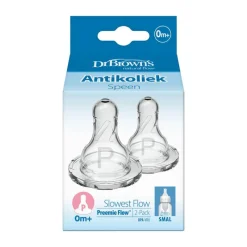 Hot Dr. Brown's Dr. Brown’s Flesspeen 0+ Maanden Prematuur Smalle Halsfles 2 stuks