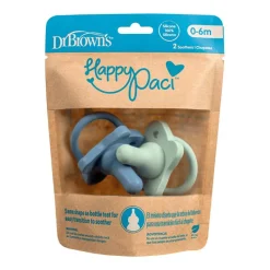Best Dr. Brown's HappyPacci Fopspeen Blauw & Groen 2 stuks