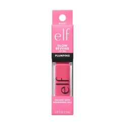 Discount e.l.f. Glow Reviver Plumping Lip Oil Neutral Pink Burst Bubble