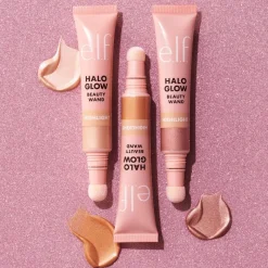 Outlet e.l.f. Halo Glow Highlight Beauty Wand Rose Quartz