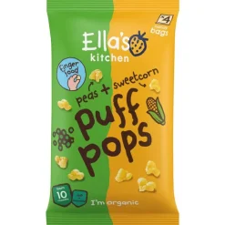 Online Ella's Kitchen Bio Puff Pops Erwt Maïs Snack Bio 10+ Maanden
